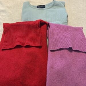 Bundle of three cashmere sweaters